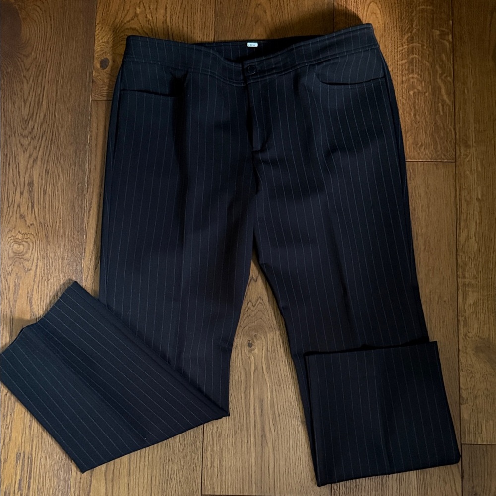 Anne Klein Black Ponte Knot Trousers